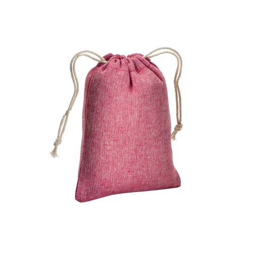 Pochon cadeau en coton recyclé 150 g/m2, 10 x 14 cm