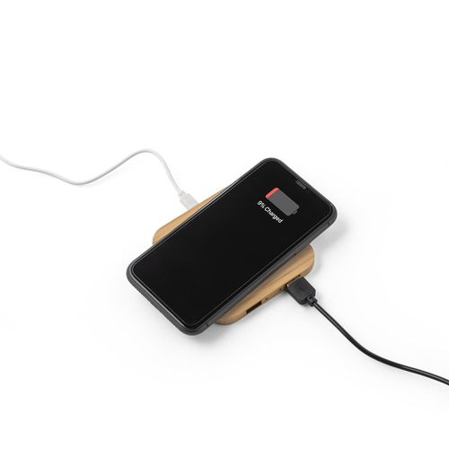 DALTON. Caricatore wireless Superfast 15W in bambù DALTON. Caricatore wireless Superfast 15W in bambù