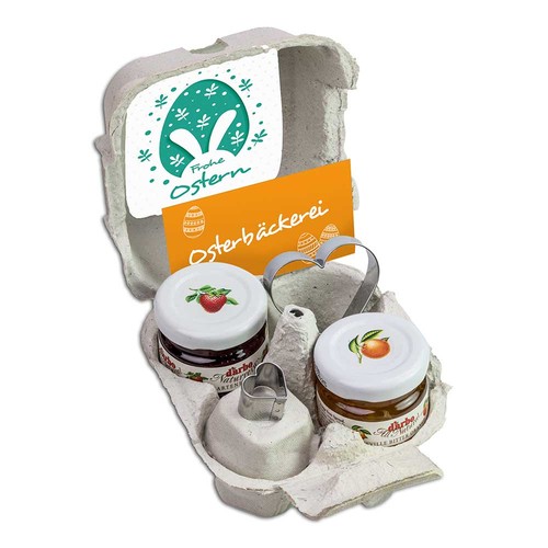 Baking set with heart - Easter - with digital printing Baking set with heart - Easter - with digital printing