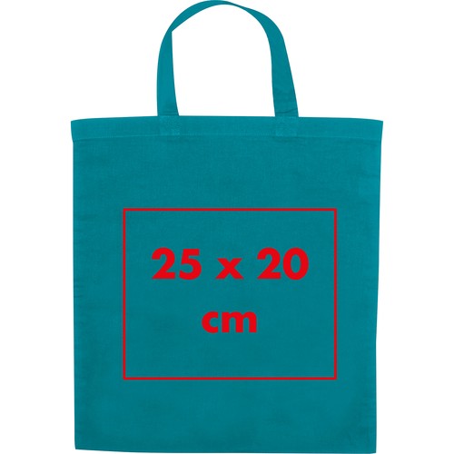 Bolsa de algodón con asas cortas Bolsa de algodón con asas cortas