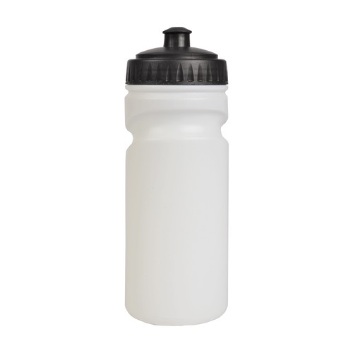 BPA-freie Kunststoff-Wasserflasche (500ml) weiß mit farbigem Deckel BPA-freie Kunststoff-Wasserflasche (500ml) weiß mit farbigem Deckel