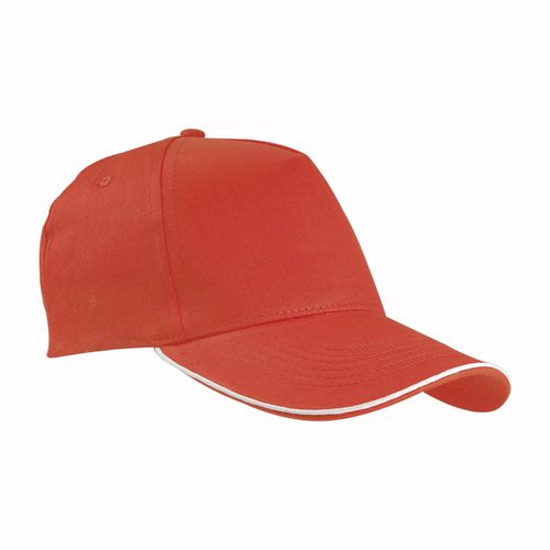 Cappellino in cotone, 5 pannelli con profilo in contrasto Cappellino in cotone, 5 pannelli con profilo in contrasto