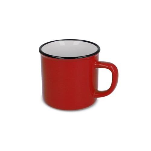 Enamel style ceramic mug 280ml