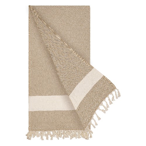 Organic cotton pareo towel with backpack bag Grizzy
