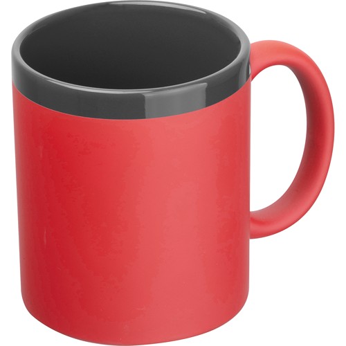 Ceramic mug – rubberized RONALD Ceramic mug – rubberized RONALD