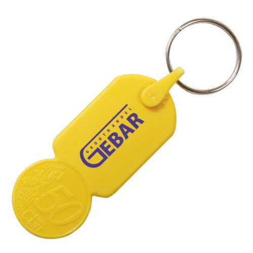 Trolley coin holder key-ring