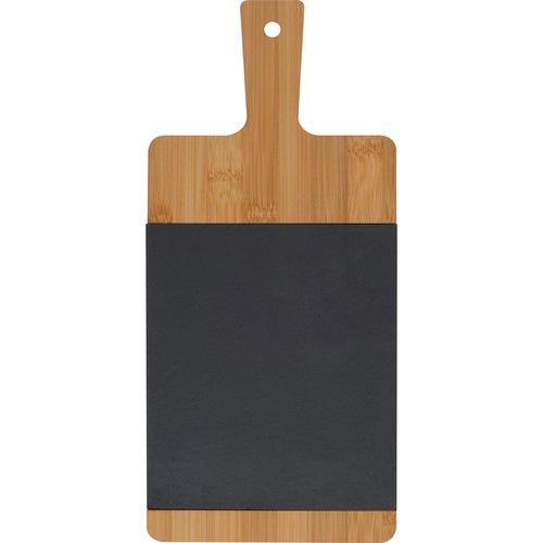 Bamboo board with slate insert