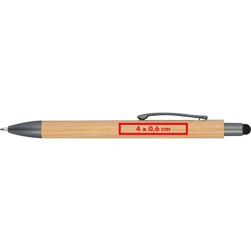 Ballpen with bamboo coating