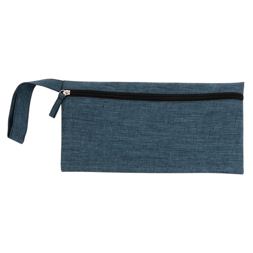 900D polyester document holder with mélange effect, convenient handle and zipper closure