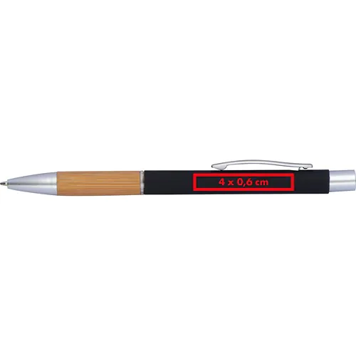 Pen van aluminium met bamboe
