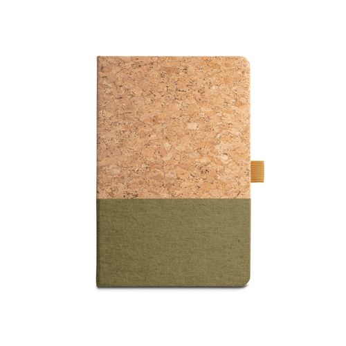 KLEE. A5 notebook in cork and linen with lined sheets KLEE. A5 notebook in cork and linen with lined sheets