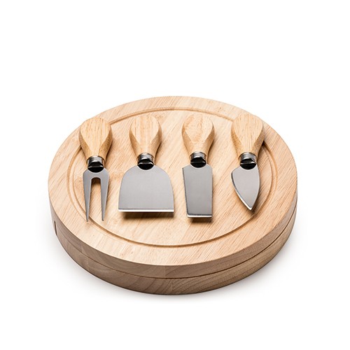 Ensemble à fromage avec ustensiles en acier Betulla