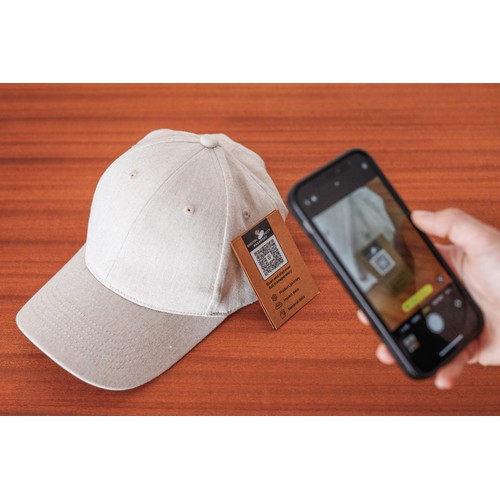 Casquette 6 panneaux 200gr chiné et recyclé AWARE™ Milo Casquette 6 panneaux 200gr chiné et recyclé AWARE™ Milo