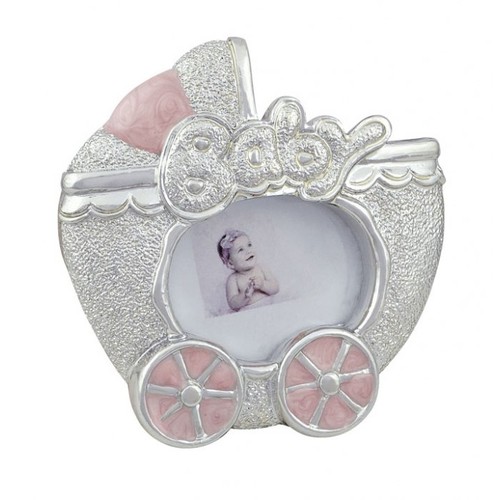 PHOTOFRAME PRAM PINK DIAM. 30 MM PHOTOFRAME PRAM PINK DIAM. 30 MM