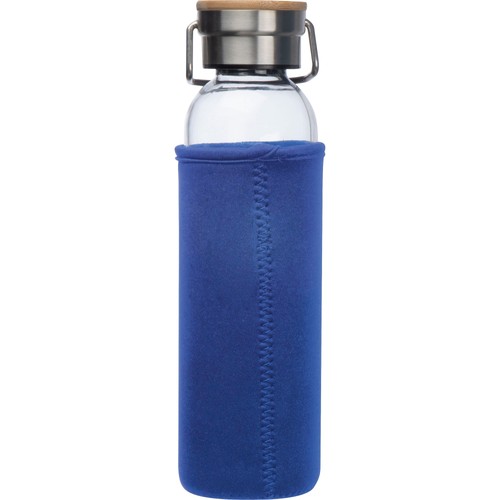 Glass bottle with neoprene sleeve, 600ml
