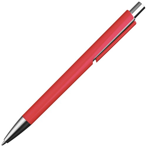 Stylo bille avec applications argentées