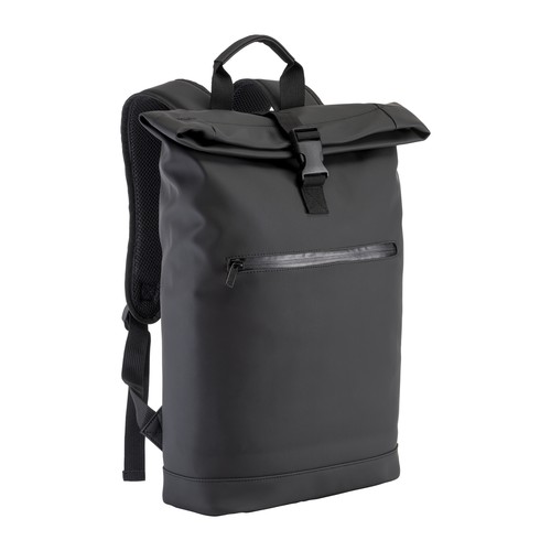 Water-resistant soft PU laptop backpack (15")