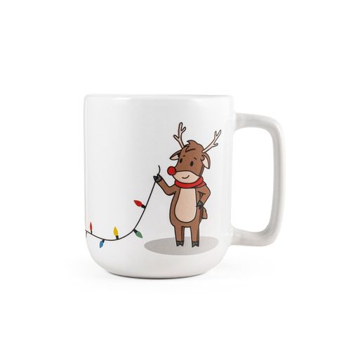 REINDEER. Mug with Christmas print 330 mL REINDEER. Mug with Christmas print 330 mL