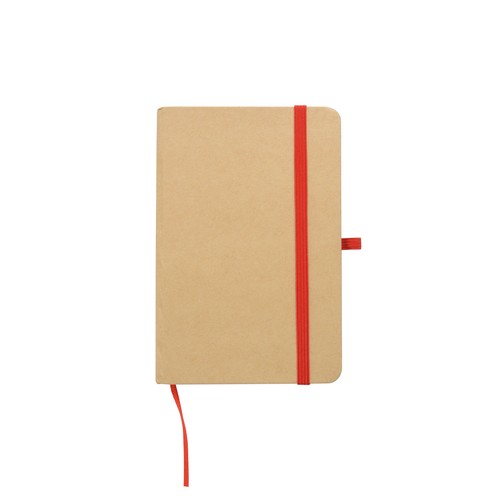 Bloc-notes en carton recyclé avec détails colorés Bloc-notes en carton recyclé avec détails colorés