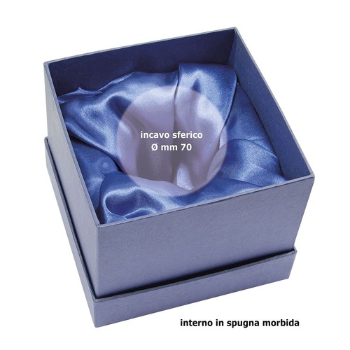 BLUE BOX SATIN 12X12X11CM BLUE BOX SATIN 12X12X11CM
