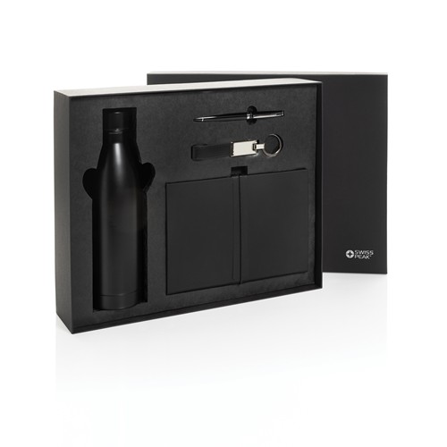 Set cadeau d'affaires luxe avec bouteille Swiss Peak