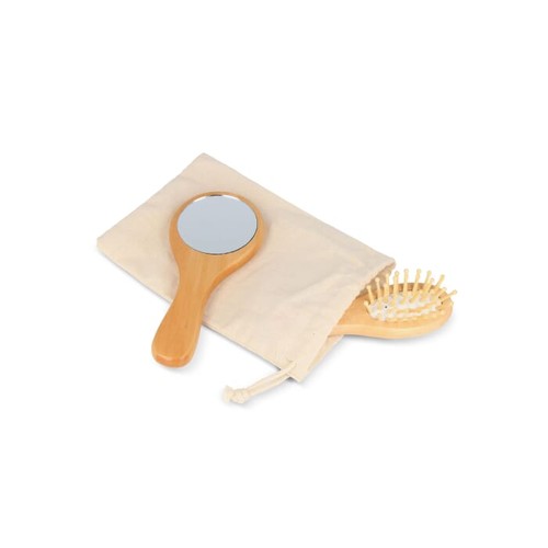 Schima superba wood Brush & Mirror set Schima superba wood Brush & Mirror set
