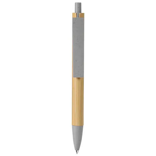 BALLPOINT PEN WITH BLUE REFILL IN BAMBOO AND WHEAT STRAW + ABS