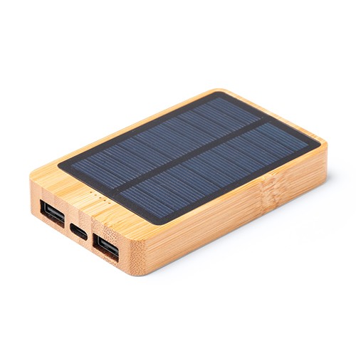 Powerbank with solar panel. Type-C input/output, t Aída