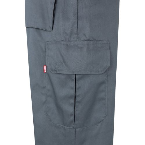 VL POSEIDON. Two-tone multi-pocket twill trousers (210g/m²), in cotton (20%) and polyester (80%)