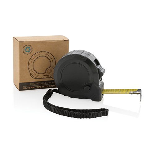 Flessometro 5m/19mm in plastica riciclata RCS con stop