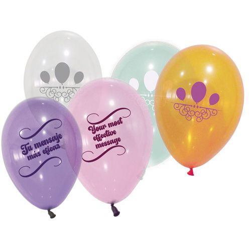 ballon latex cristal