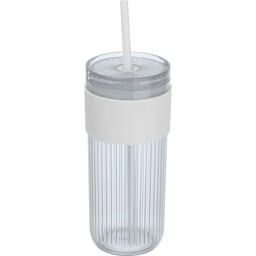 Beker met rietje, 660 ml