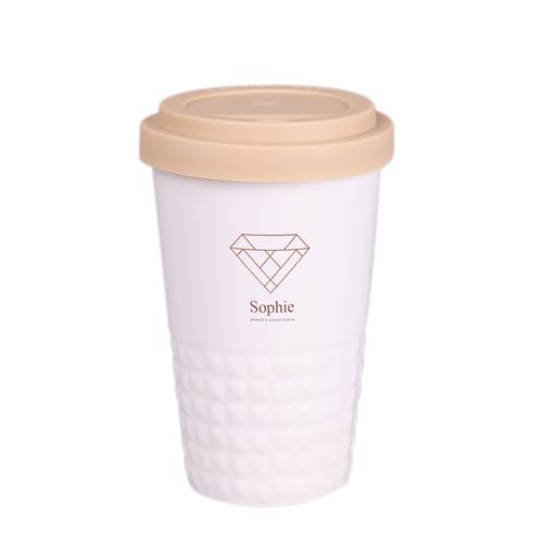 Beker Freedom Excellence Classic 280ml wit/desert sand Beker Freedom Excellence Classic 280ml wit/desert sand
