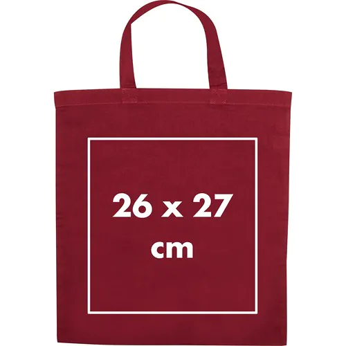 Cotton bag with short handles Cotton bag with short handles