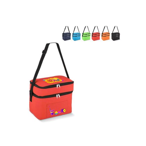 R-PET 600D Bolsa nevera doble compartimento 30 x 20 x 25cm 12L