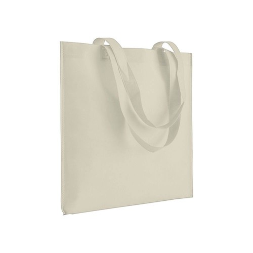 Heat-sealed 70 g/m2 non-woven fabric shopping bag, long handles Heat-sealed 70 g/m2 non-woven fabric shopping bag, long handles