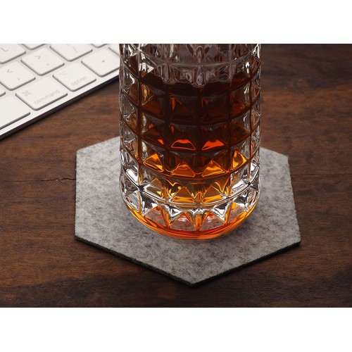 Juego de 4 posavasos de fieltro Juego de 4 posavasos de fieltro