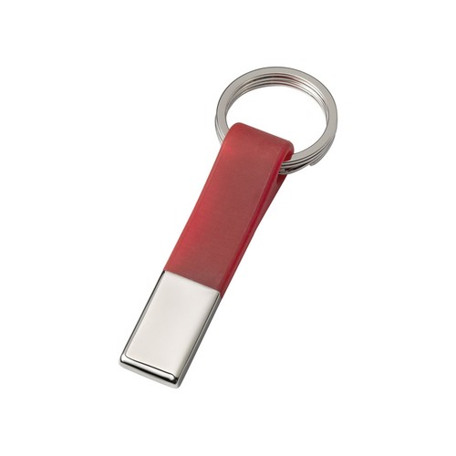 PORTACHIAVI DOPPIO ANELLO ROSSO PORTACHIAVI DOPPIO ANELLO ROSSO