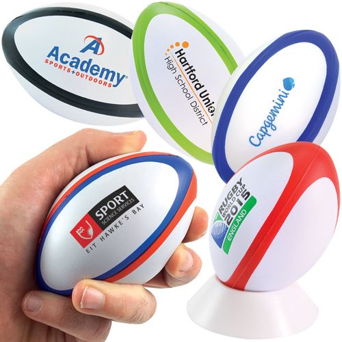 Ballon de rugby bicolore anti-stress *