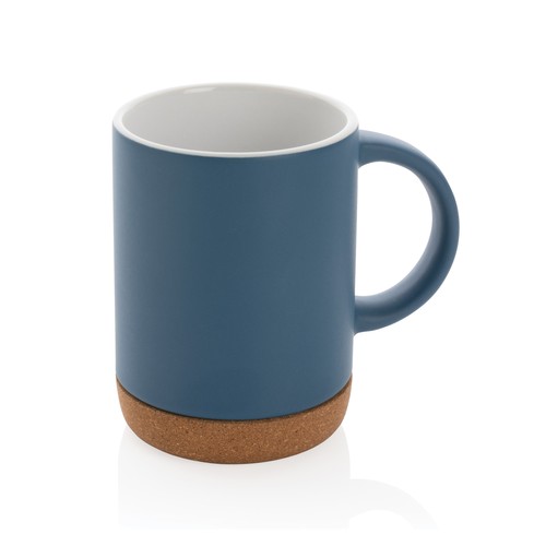 Taza de cerámica con base de corcho 280ml. Taza de cerámica con base de corcho 280ml.