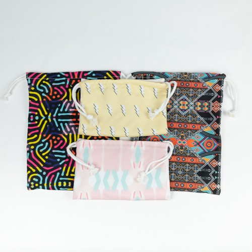 PETIT SAC POLYESTER AVEC FILET PERSONNALISABLE