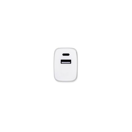 WEGENER. Power adapter with USB-A port 18W and USB-C 20W in recycled ABS (100% rABS)