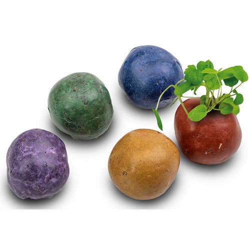 Colourful mini Flower-Balls with seeds
