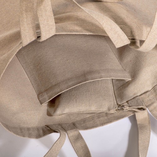 280 g/m2 recycled cotton shopper with gusset at base, double handles and inside pocket 280 g/m2 recycled cotton shopper with gusset at base, double handles and inside pocket