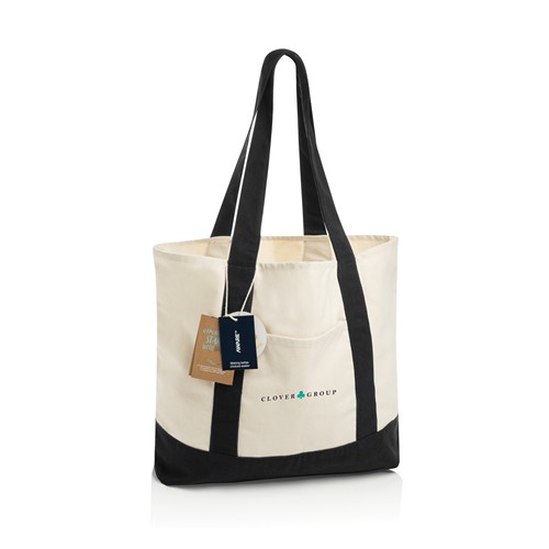 Shopper 350gm2 SHOP LOCAL in cotone riciclato AWARE™ Shopper 350gm2 SHOP LOCAL in cotone riciclato AWARE™