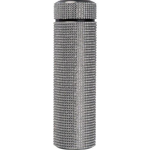 Botella grande de acero inoxidable con detalles de strass Botella grande de acero inoxidable con detalles de strass