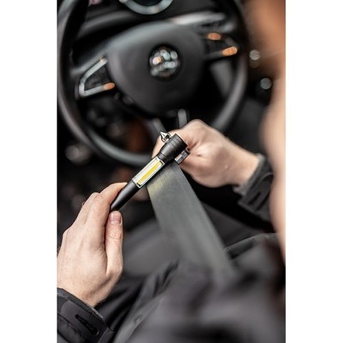 Emergency torch 1 LED COB, seat belt cutter, safety hammer | Flint Emergency torch 1 LED COB, seat belt cutter, safety hammer | Flint