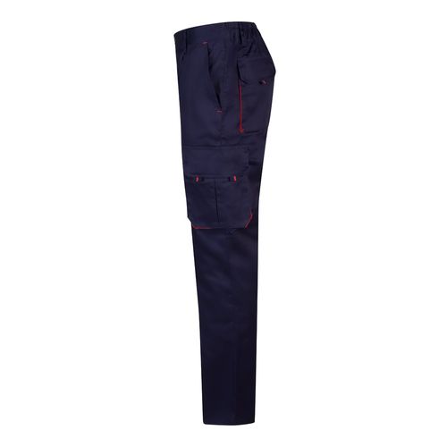 VL HYPNOS. Two-tone multi-pocket twill trousers (200g/m²), in cotton (35%) and polyester (65%)