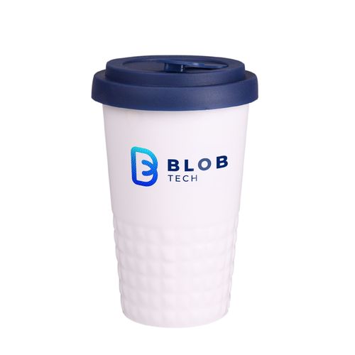 Mug Freedom Excellence Lock 280ml white/navy blue Mug Freedom Excellence Lock 280ml white/navy blue
