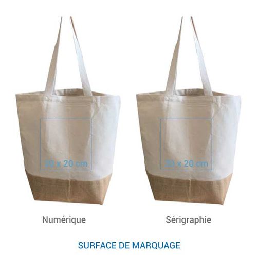 Cabas coton jute AGRA 330 L Cabas coton jute AGRA 330 L